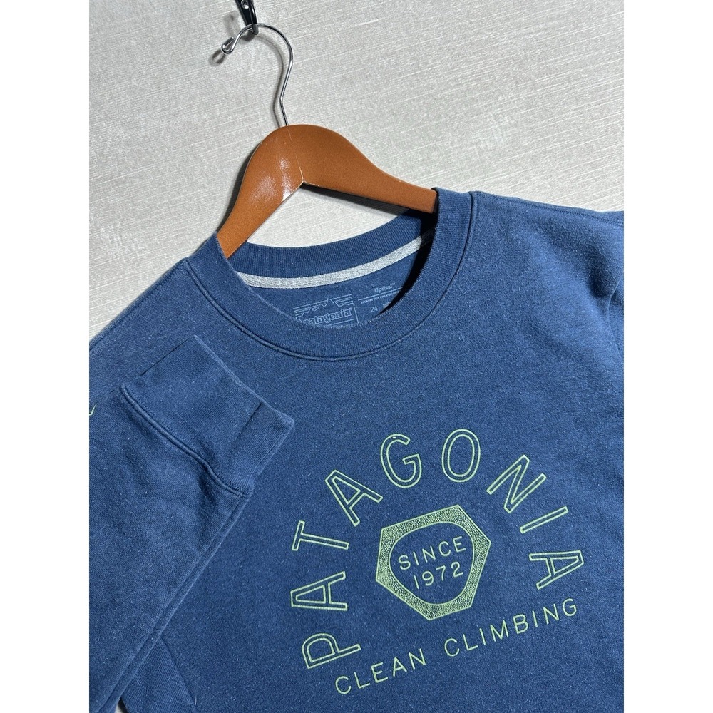 Patagonia Uprisal Crewneck Sweatshirt Womens Medium Mens Small Blue Long Sleeve